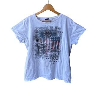 Harley-Davidson Women’s White Graphic Tee Size M